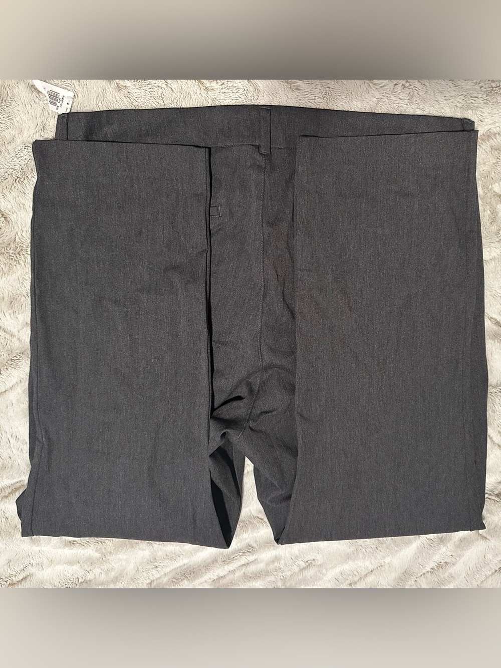 Old Navy High-Waisted Dark Heather Gray Pixie Straight Pants - Picture 12 of 16